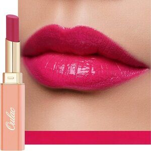 🆕 Moisture Shine Rose Pink Lipstick Juicy Look Vegan Cruelty-Free Coverage Lip